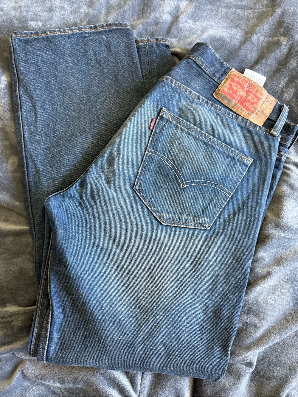 New Levi's Men's Straight Fit Denim Jeans - Blue